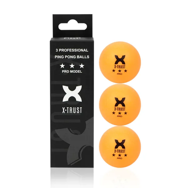 PELOTAS PING PONG SPIN PRO x3 UNIDADES - NARANJAS
