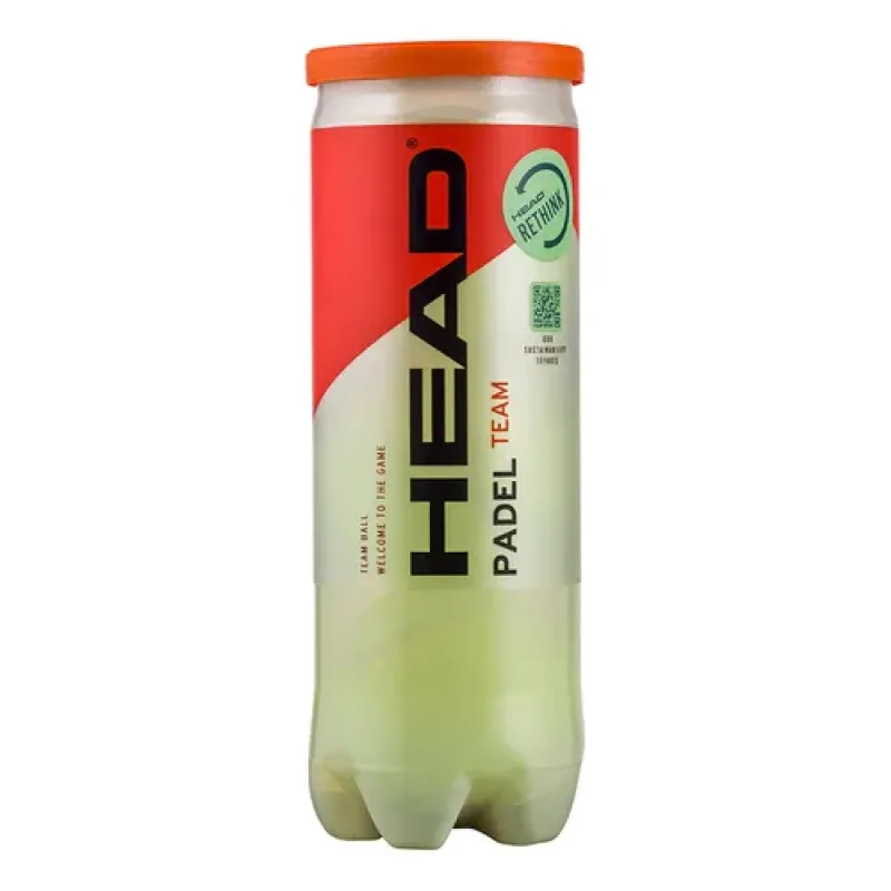 Tubo Pelotas Padel TEAM Head X 3 Pelotitas