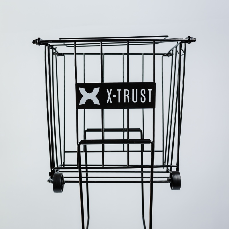 Canasto carrito recolector X-Trust para 70 pelotas