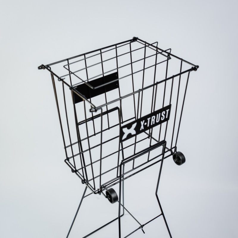 Canasto carrito recolector X-Trust para 70 pelotas