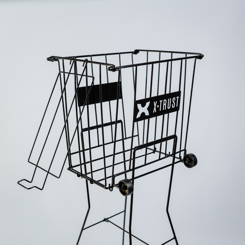 Canasto carrito recolector X-Trust para 70 pelotas