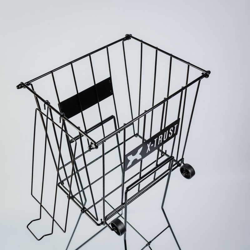 Canasto carrito recolector X-Trust para 70 pelotas