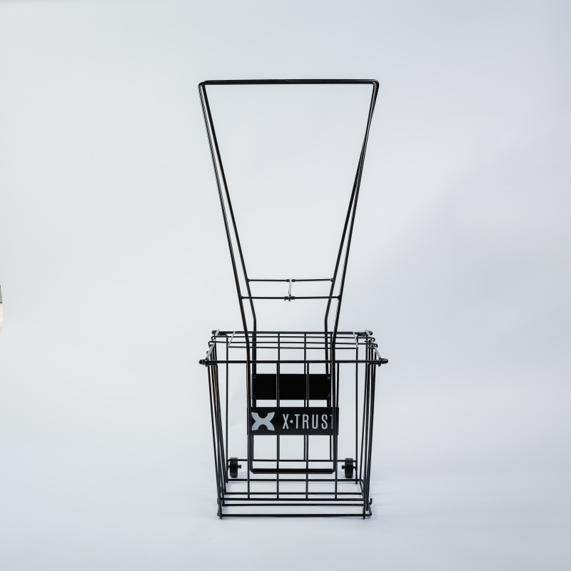 Canasto carrito recolector X-Trust para 70 pelotas