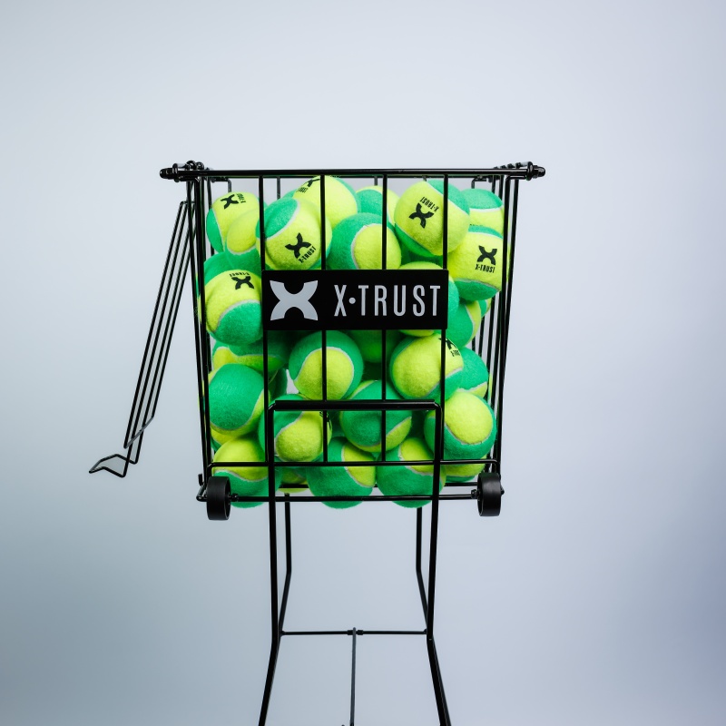 Canasto carrito recolector X-Trust para 70 pelotas