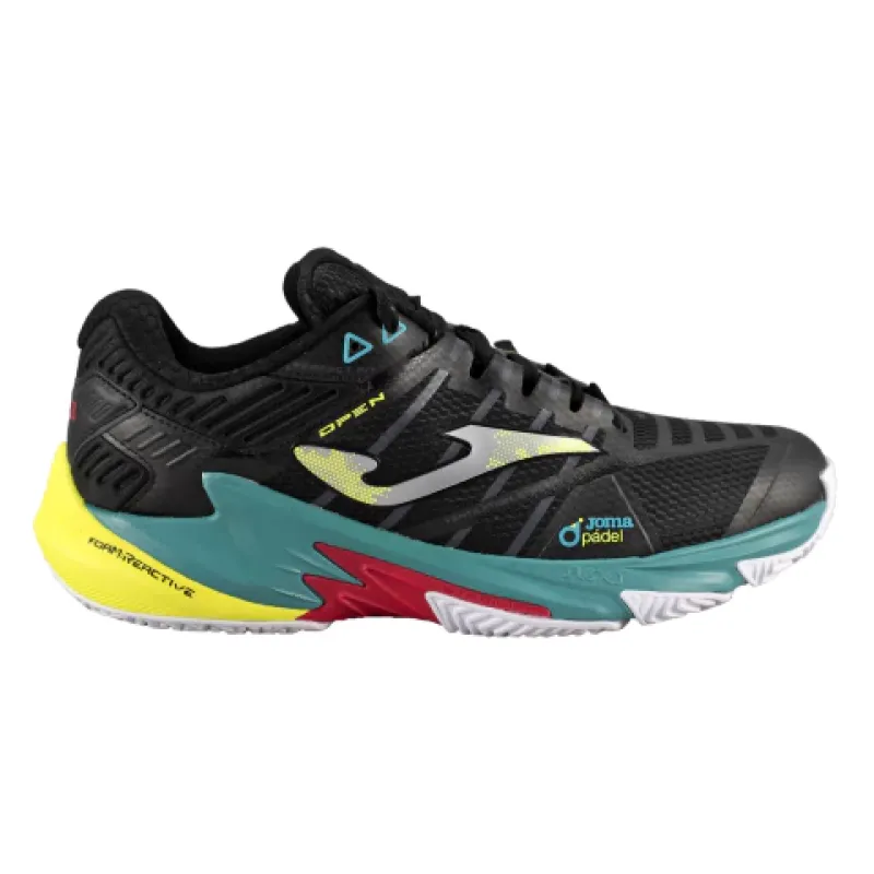 Zapatilla Joma Padel Open Negras/Verdes