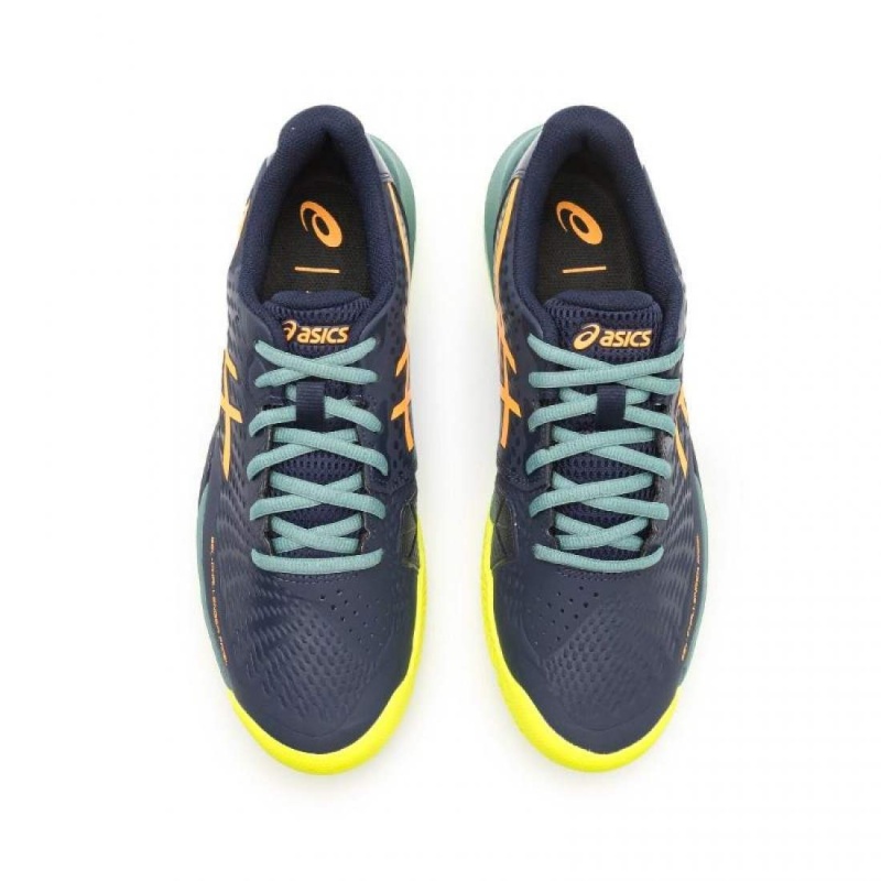 Asics Gel Challenger 14 Padel Azul Medianoche Naranja