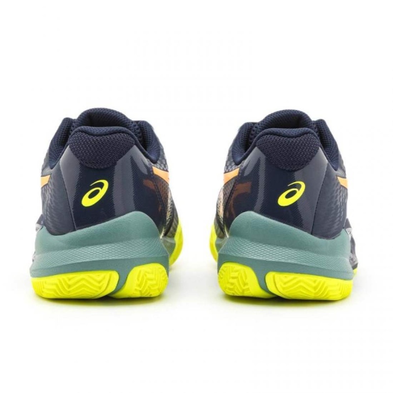 Asics Gel Challenger 14 Padel Azul Medianoche Naranja