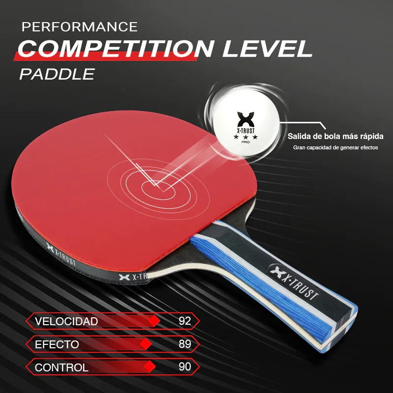 PALETA DE PING PONG FLUX - 2 ESTRELLAS